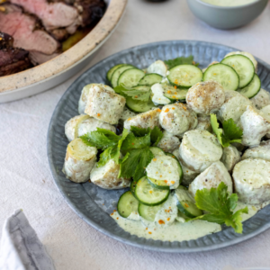 Kipfler Potato Salad With Lemony Jalapeño Dressing